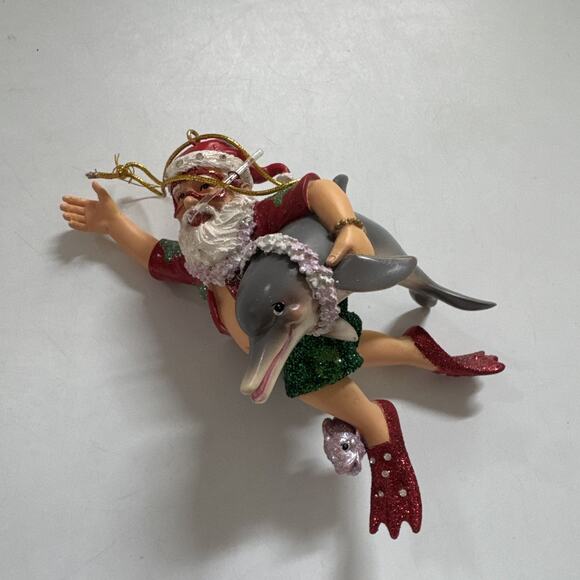 RARE December Diamonds SANTA AND FRIENDS 2006 #55-90333 Christmas Ornaments - Picture 2 of 10